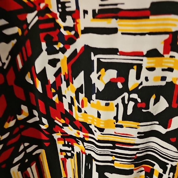 📢5 For $20 LuLaRoe Black and Red Sheath Dress Casual High Low - Picture 4 of 6